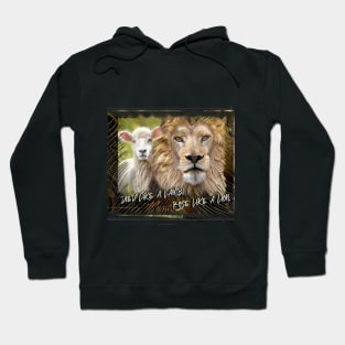 Died like a lamb, rose like a lion Hoodie